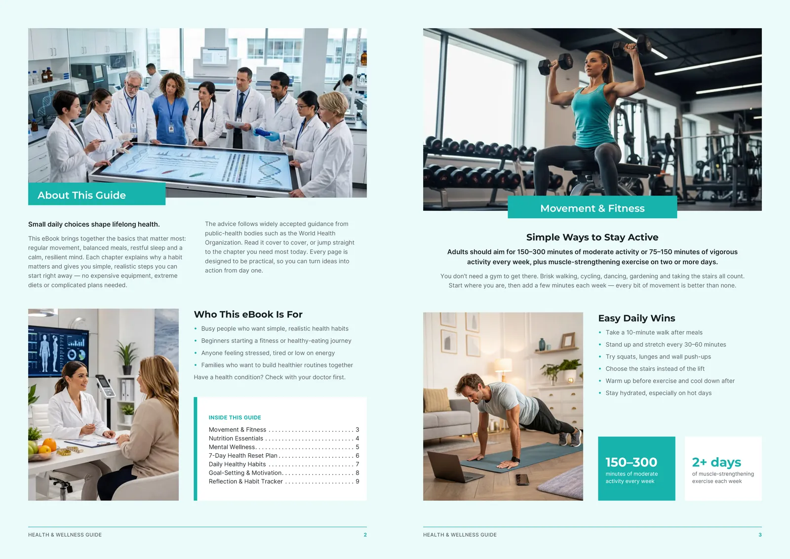 Health & wellness guide: About this guide, and movement and fitness.