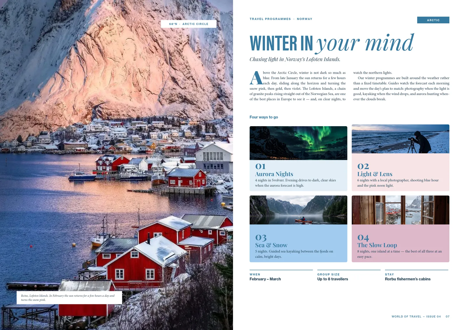 World of Travel, Issue 04: Lofoten in winter.
